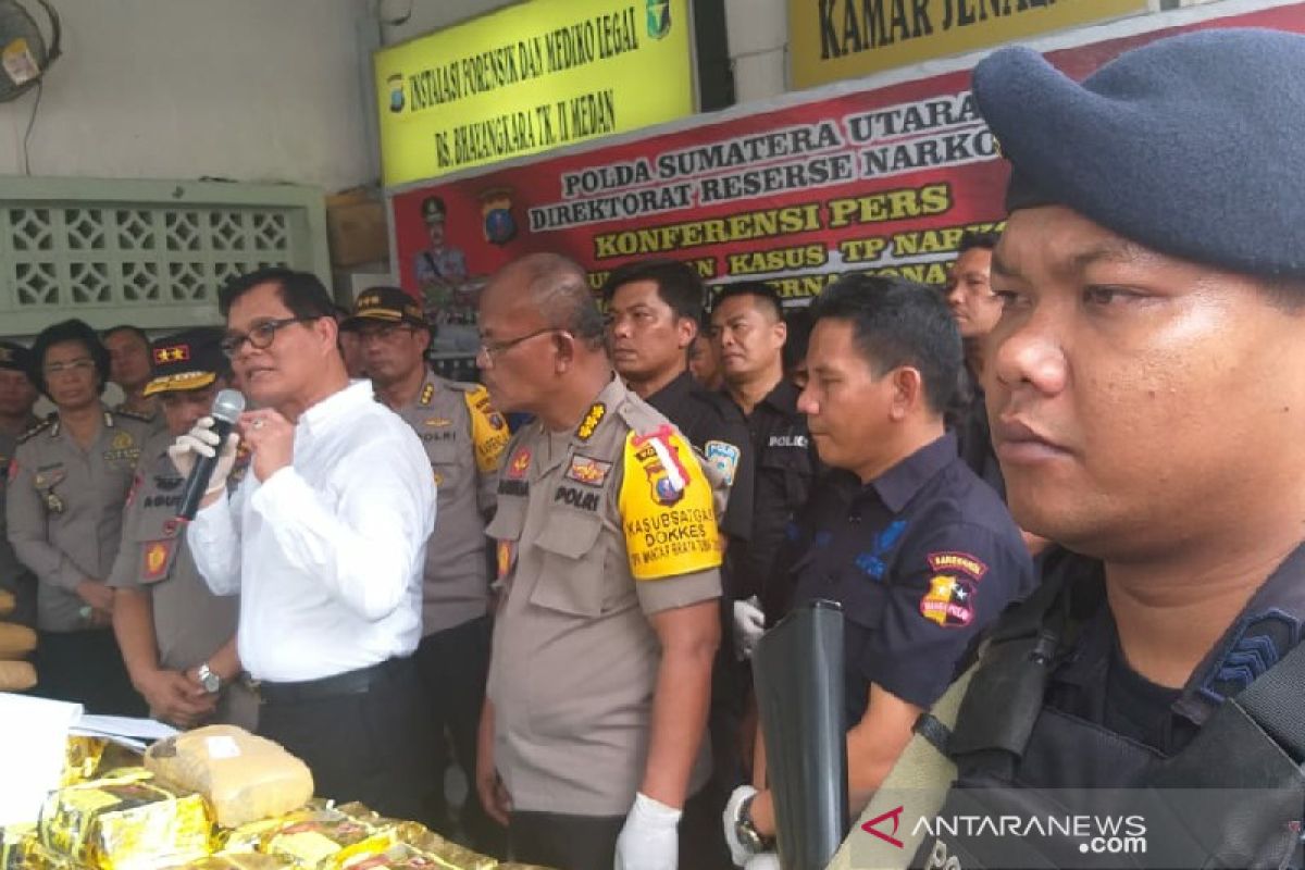 Polda Sumut Amankan Peredaran Ganja Jaringan Aceh Antara News Aceh