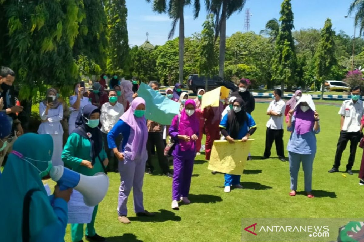 Nakes Di Bengkulu Demo Tuntut Pembayaran Insentif Covid Antara