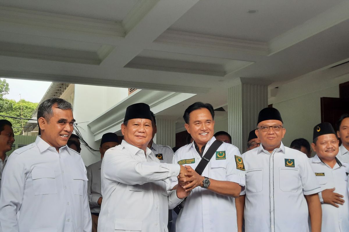 Pbb Sambangi Gerindra Bahas Pemilu Dan Koalisi Antara News