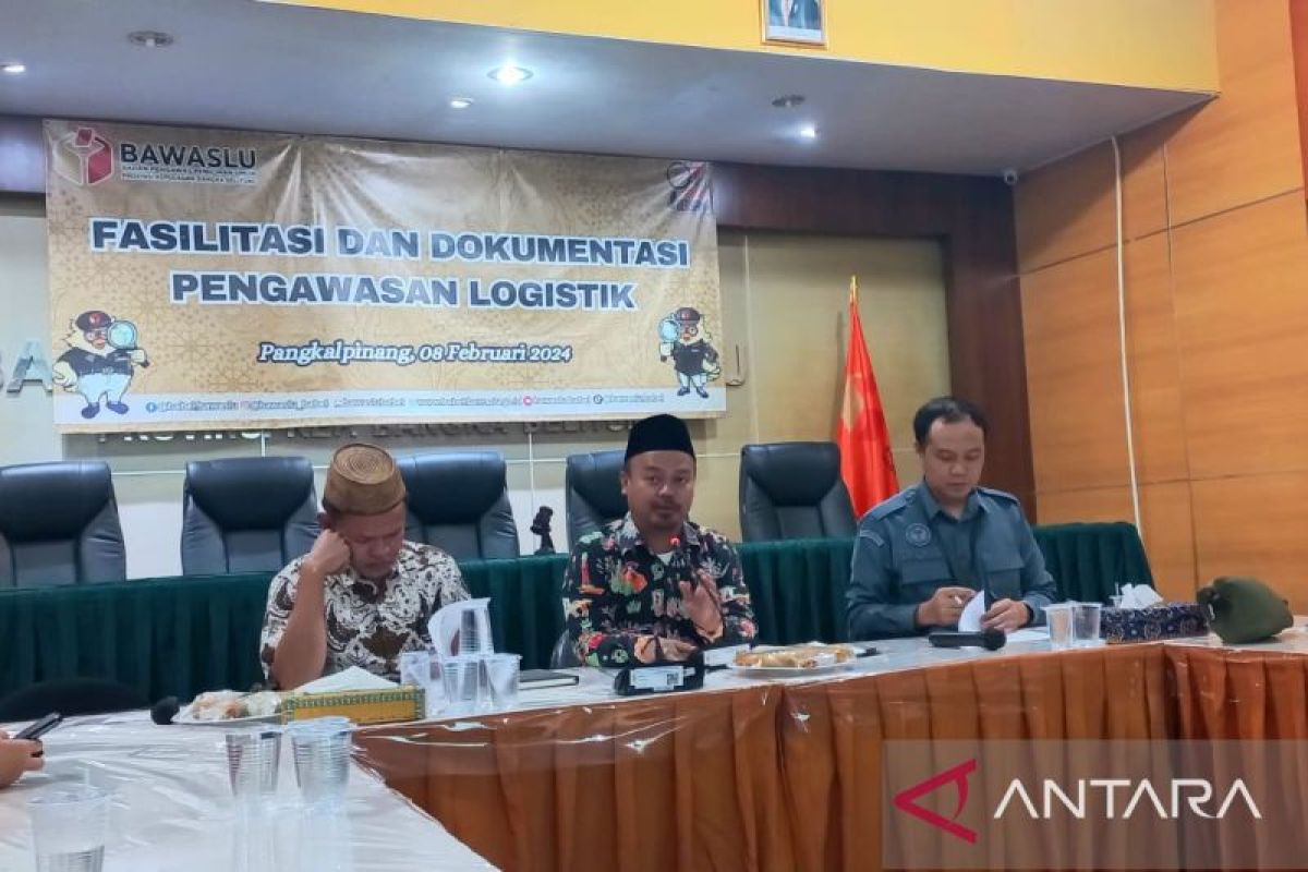 Bawaslu Babel Awasi Seluruh Proses Persiapan Logistik Pemilu 2024