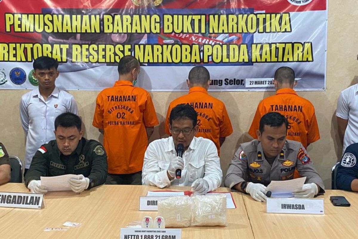 Polda Kaltara Berhasil Gagalkan Peredaran Kilogram Sabu Asal