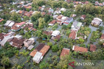 Banjir Merendam Desa Dan Kecamatan Di Kabupaten Demak Antara News