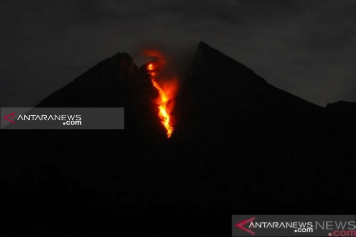 Gunung Merapi Luncurkan Lima Guguran Lava Pijar Antara News Bali