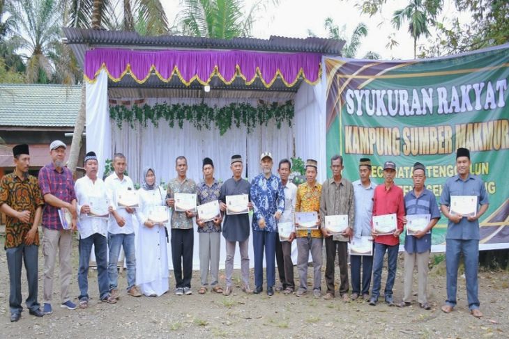 Tiga Kampung Pemekaran Di Aceh Tamiang Terima ADK Perdana Ini