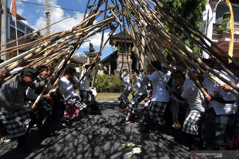 Tradisi Mekotek Di Bali Saat Hari Raya Kuningan ANTARA News