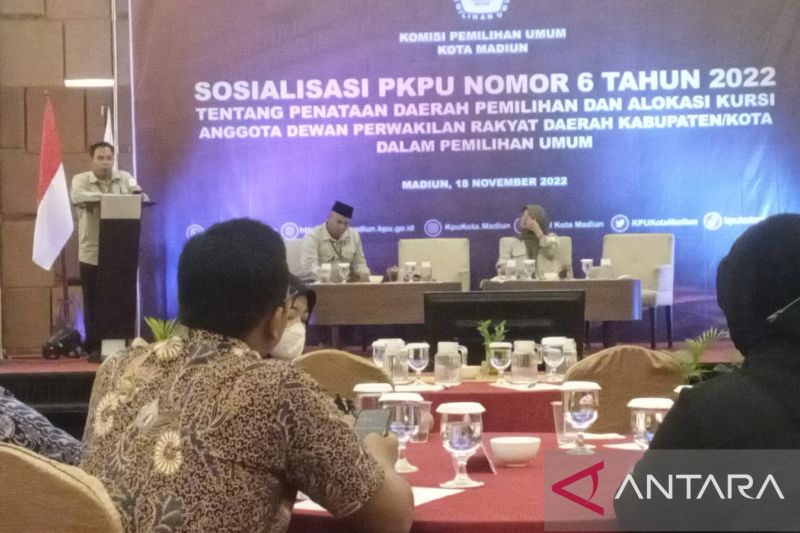 KPU Kota Madiun Sosialisasikan PKPU Penataan Dapil Dan Kursi ANTARA