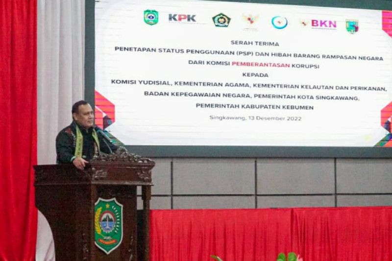 KPK Serahkan Aset Rampasan Korupsi Senilai Rp63 Miliar ANTARA News