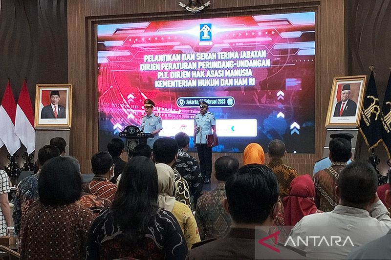 Menkumham Lantik Asep N Mulyana Sebagai Dirjen Pp Definitif Antara News