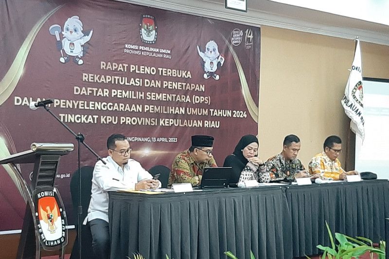 KPU Tetapkan Daftar Pemilih Sementara Pemilu 2024 Di Kepri 1 504 704