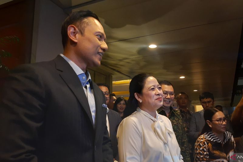 Puan Maharani Sebut Kedatangannya Jadi Kado HUT Ke 45 AHY ANTARA News