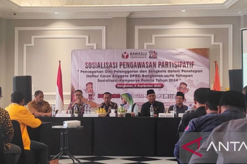 Cegah Pelanggaran Pemilu Bawaslu Bangkalan Sosialisasi Pengawasan