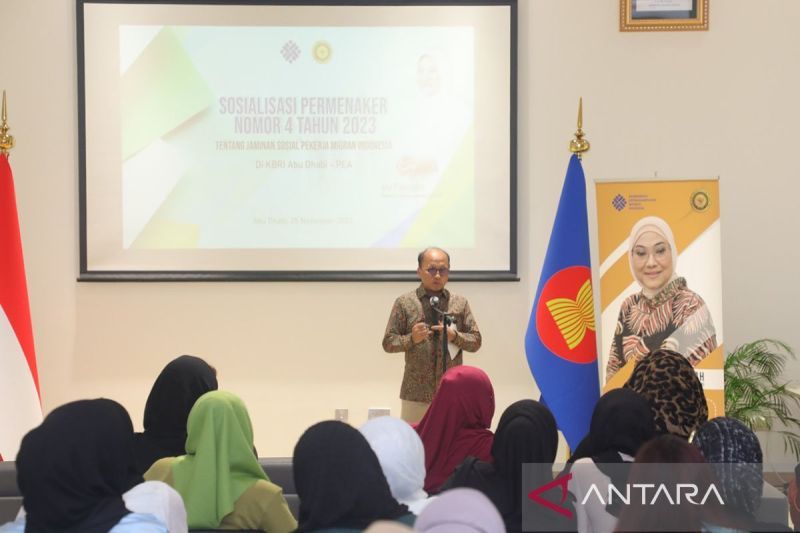 Kemnaker Sosialisasi Manfaat Baru Jaminan Sosial Ke PMI Di UEA ANTARA