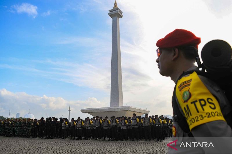 Polda Metro Jaya Mulai Sebar Ribuan Personel Pengamanan Tps Antara News