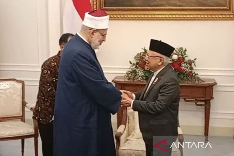 Wapres Ma Ruf Terima Kunjungan Wakil Grand Syekh Al Azhar Antara News