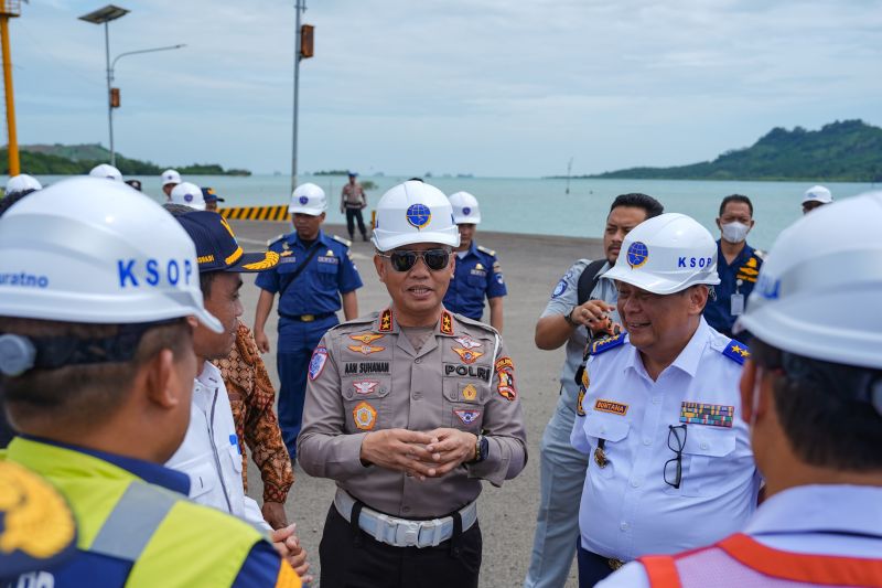 Korlantas Tinjau Jalur Penyeberangan Sumatera Jelang Libur Nataru