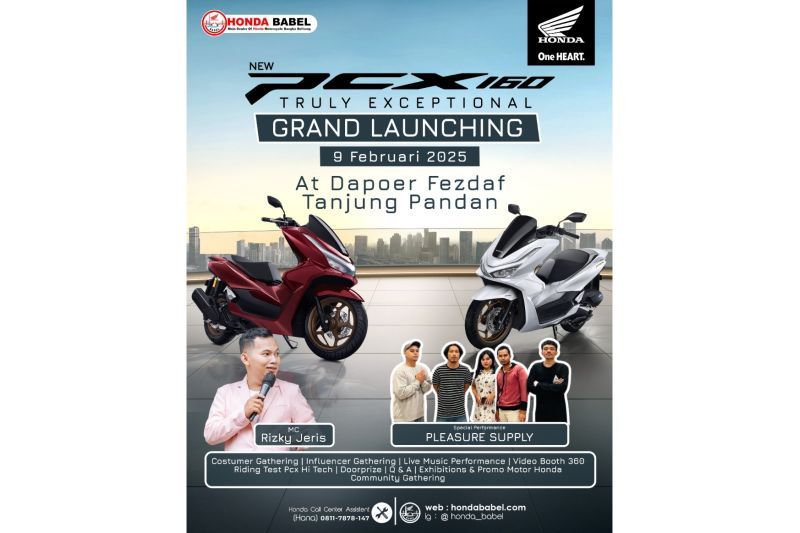 Honda Babel Hadirkan PCX Exclusive Night Apresiasi Untuk 20 Pembeli