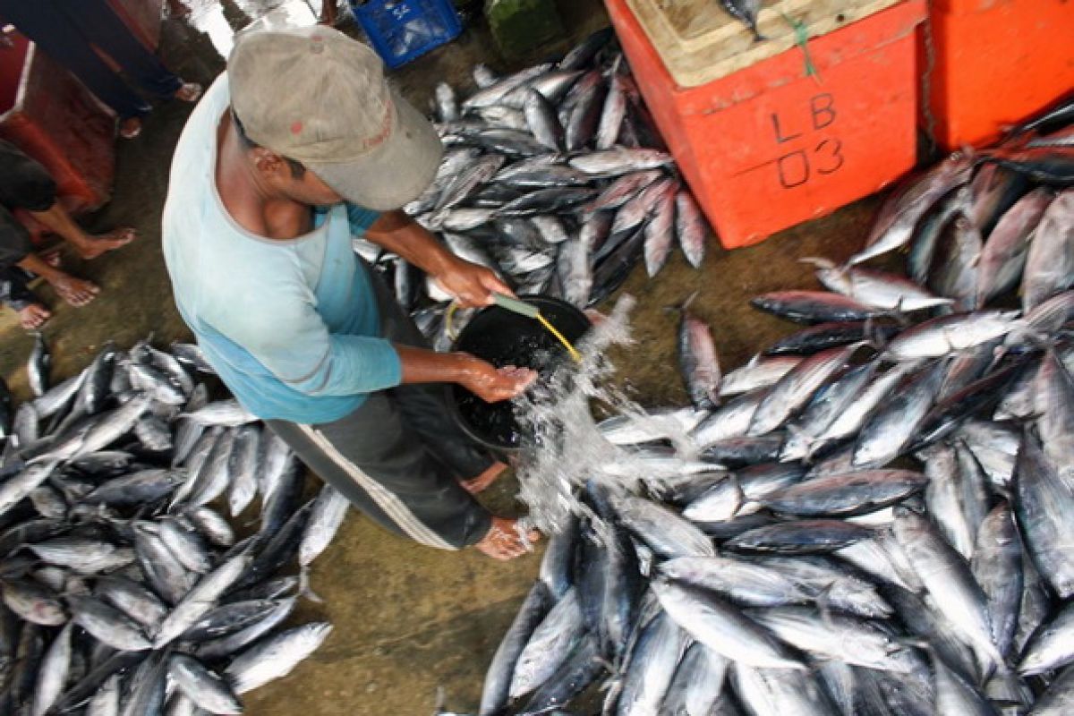 Teguh kesehariannya berjualan ikan dan gorengan di Surabaya