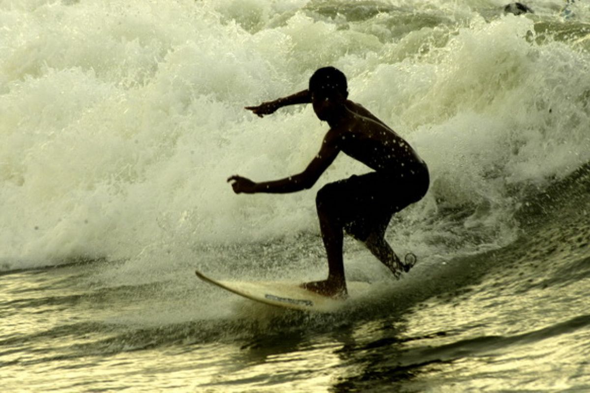 World junior professional surfers compete in Bali