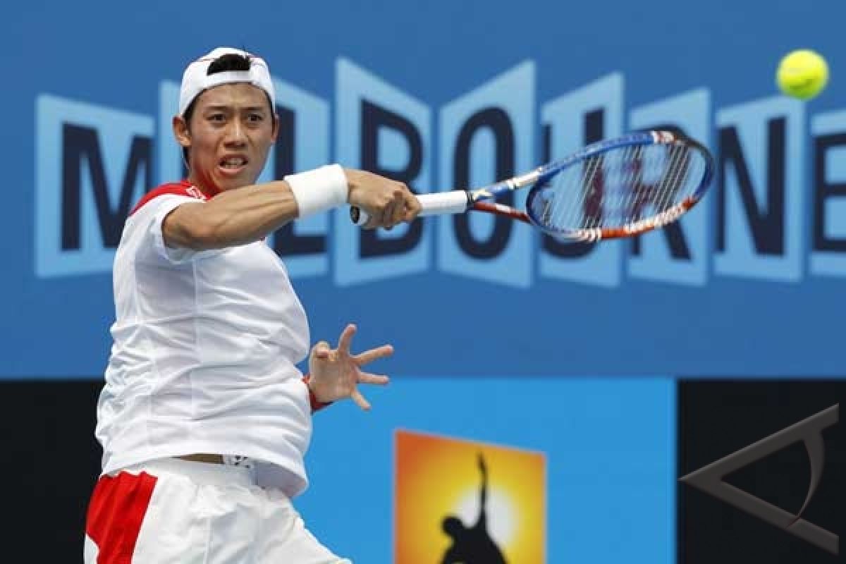 Nishikori melaju ke putaran empat Australia Terbuka meski cedera