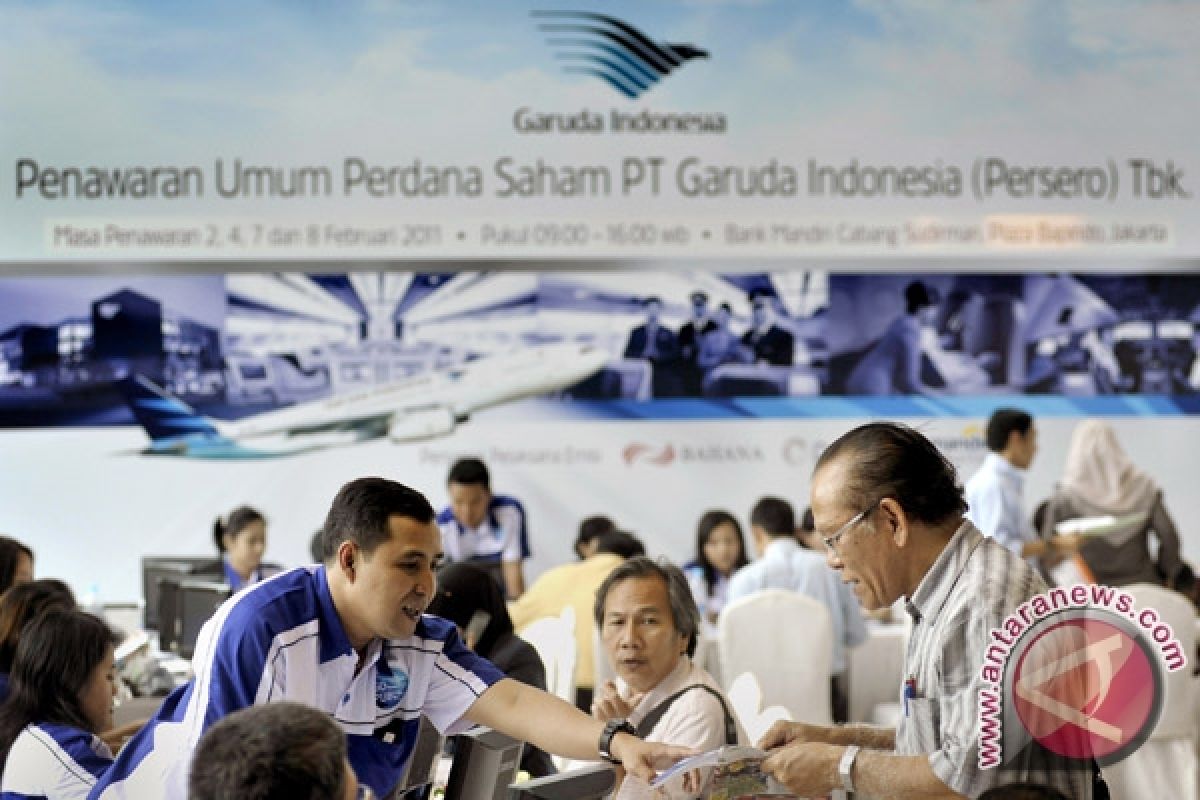 Peminat Saham Ritel Garuda di Jakarta Sepi 