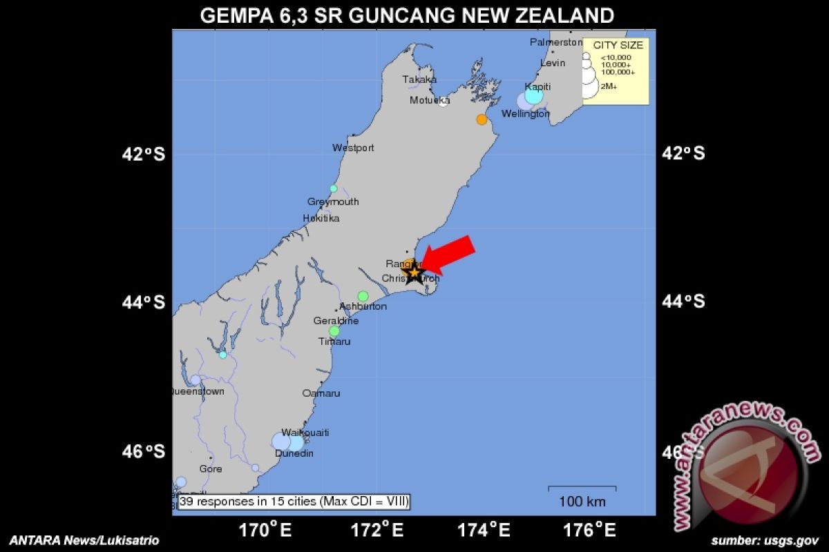 Gempa Guncang Selandia Baru, Banyak Orang Terjebak