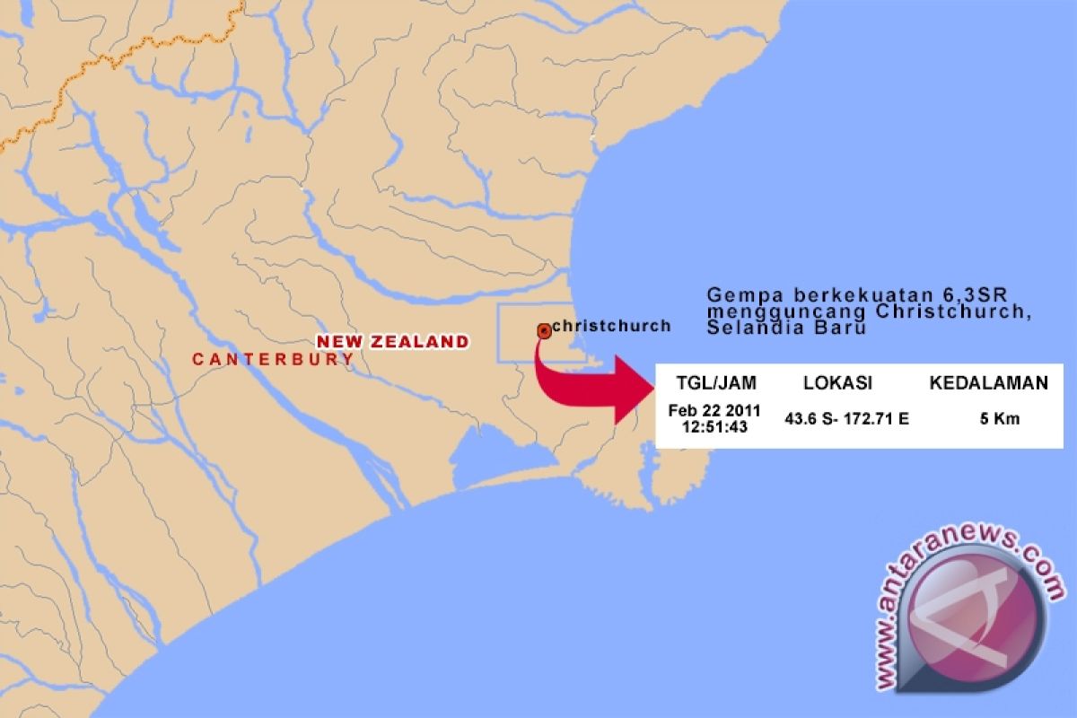 Selandia Baru digoyang gempa