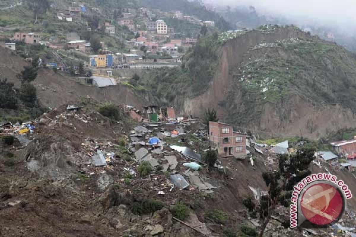 Hujan Lebat Rusak Permukiman di La Paz, Bolivia