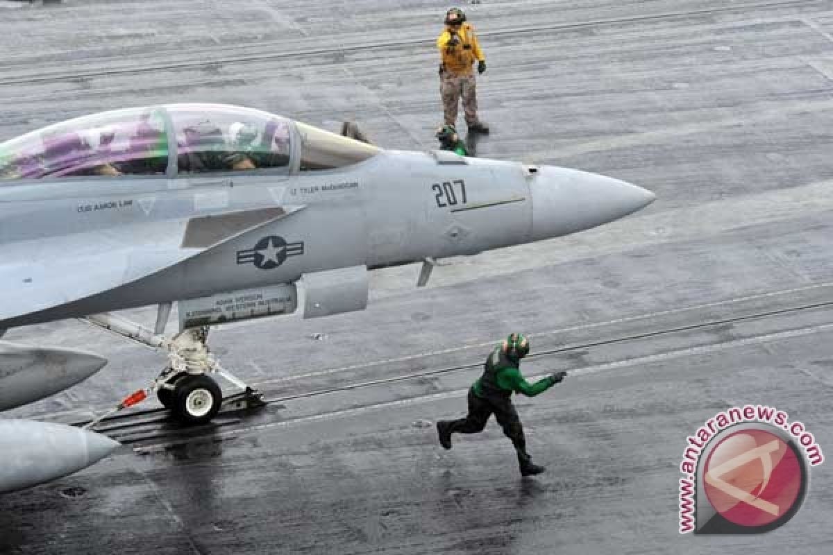 F-18 milik AS jatuh