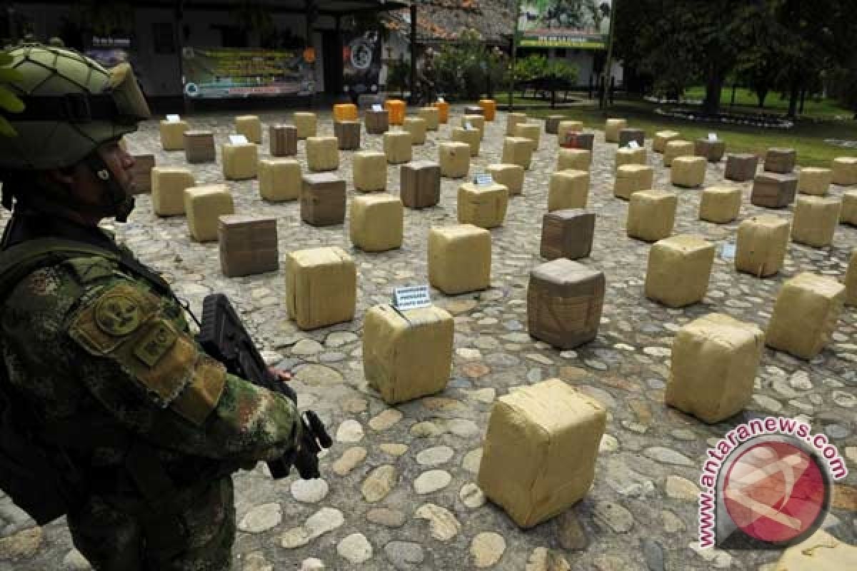 Polisi Kolombia sita 3,4 ton ganja
