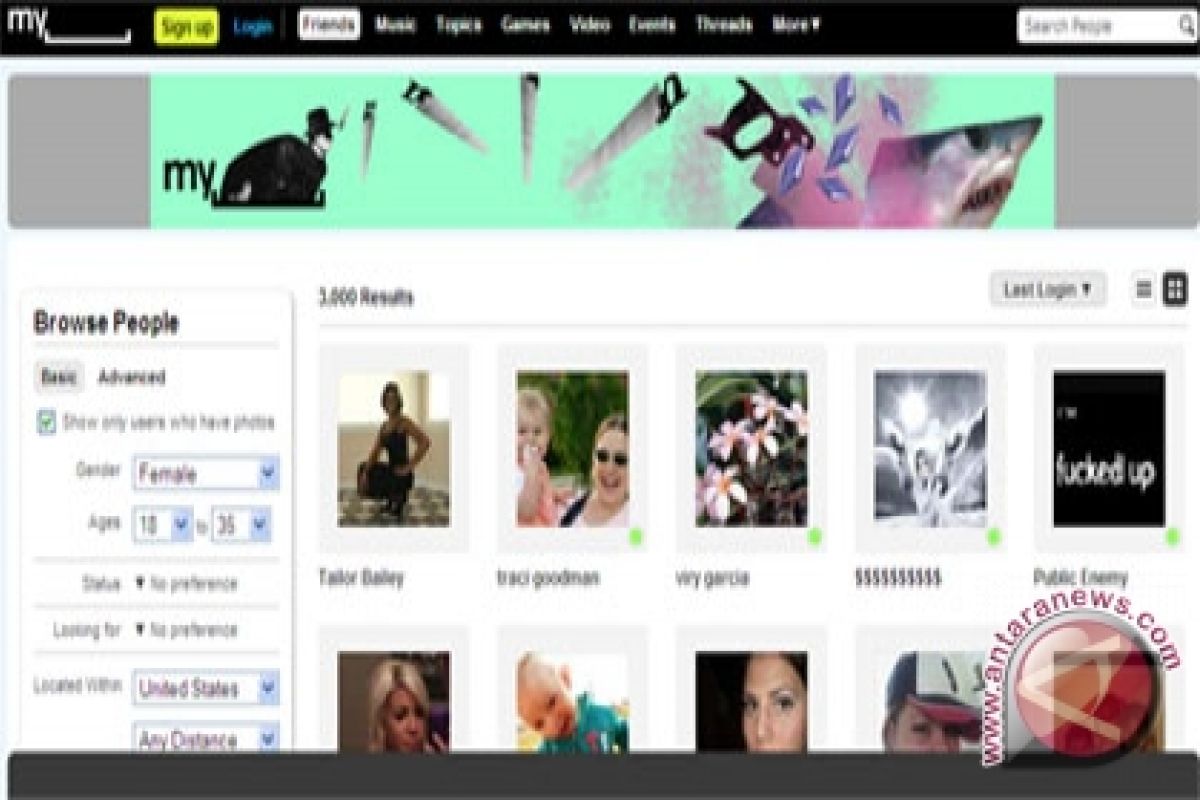 MySpace Kehilangan 10 Juta Pengguna Sebulan