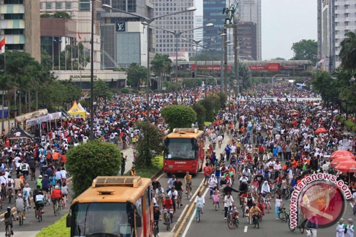 Car Free Day Jelang Puasa Disambut Antusias