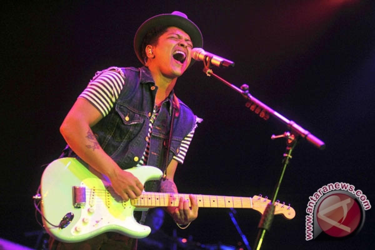 Bruno Mars konser di Jakarta Maret 2014