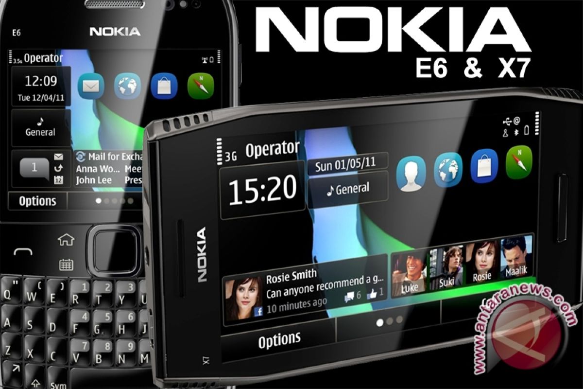 Nokia Keluarkan Smartphone E6 dan X7