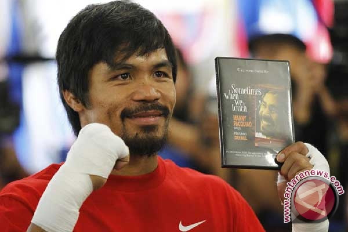 Lawan Mayweather, Pac-Man berlatih di Los Angeles