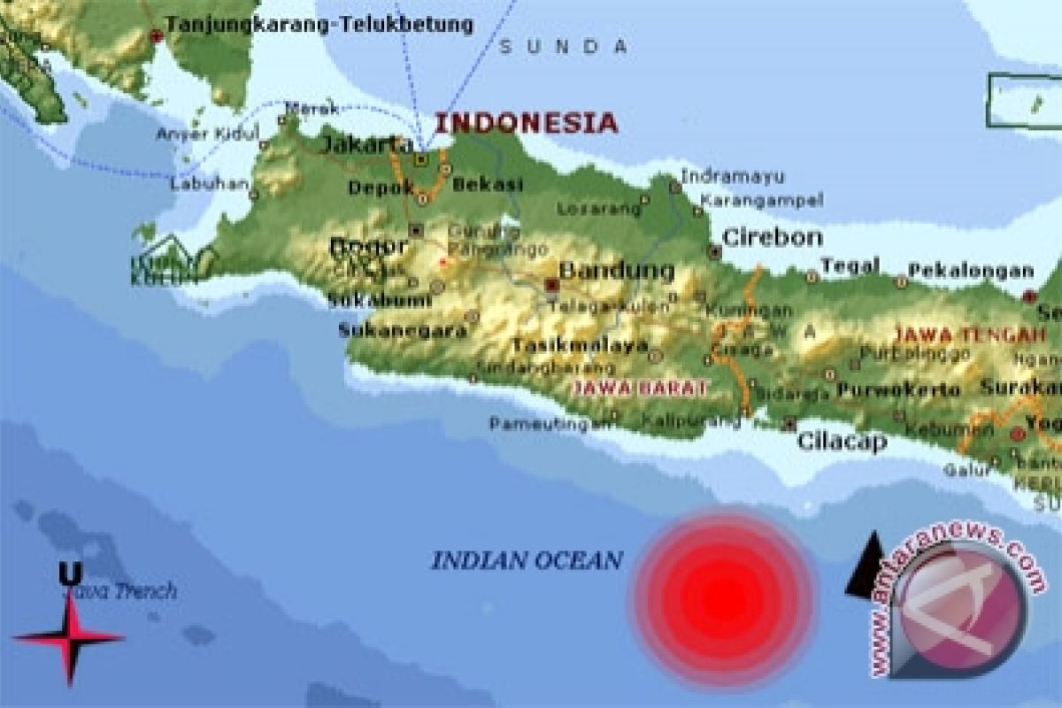 Gempa Cilacap tak berpotensi tsunami