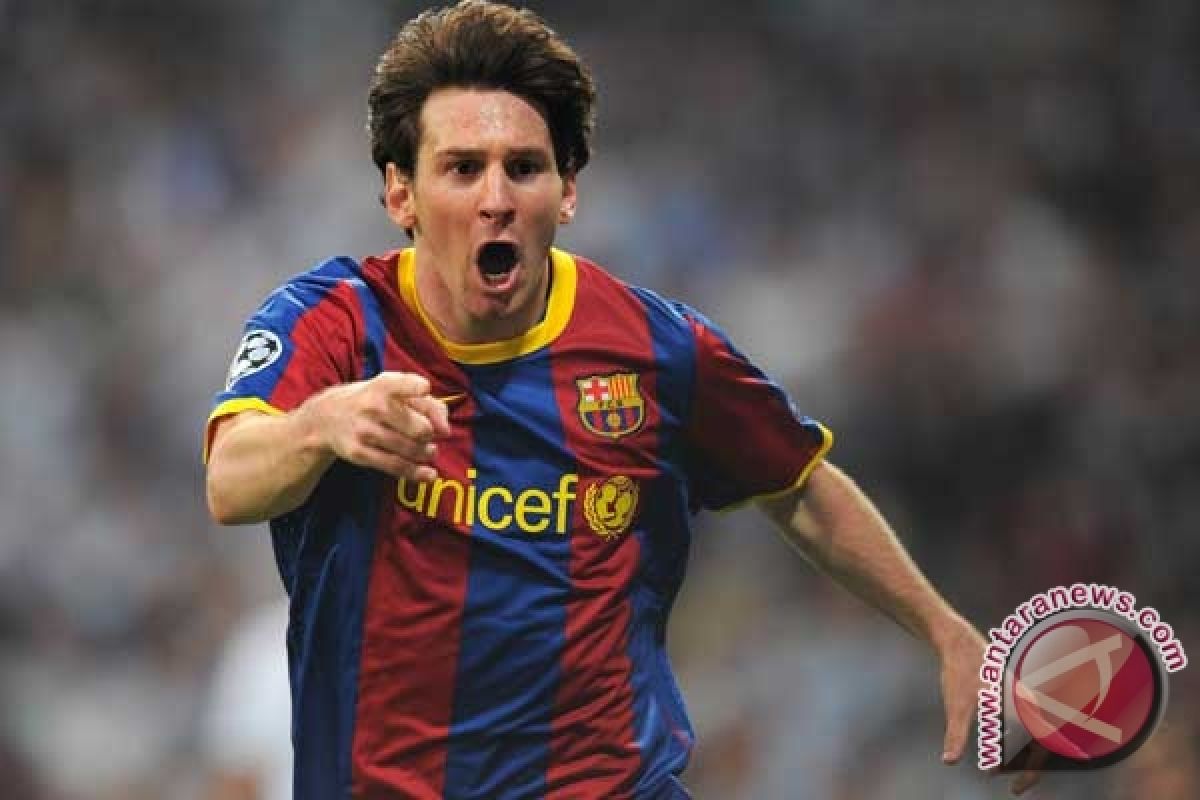 Messi cetak gol ke-200nya untuk Barcelona 