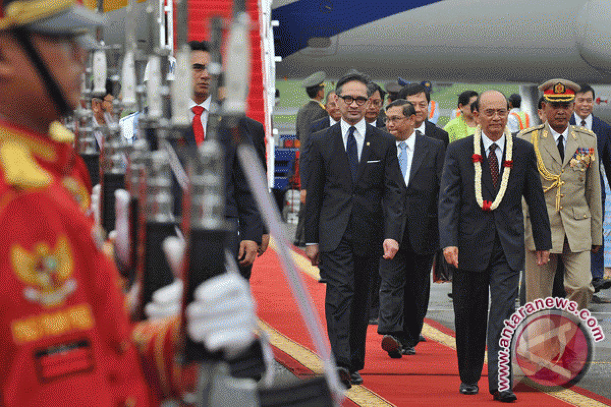 Presiden Thein Sein Tiba di Jakarta