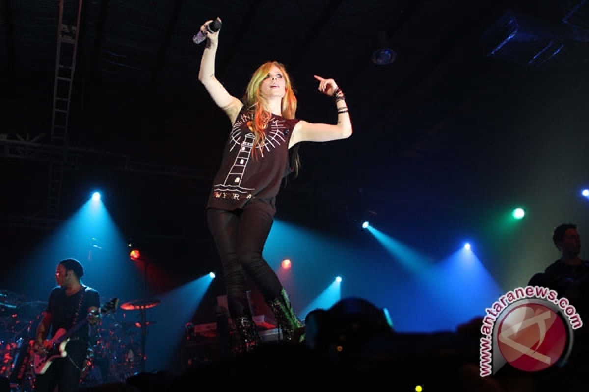 Avril Lavigne konser di Jakarta 2014