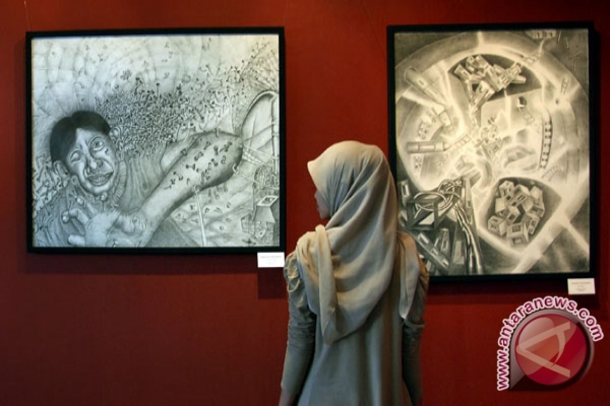 Seniman "Drawing" Gelar Pameran "Surabaya di Mataku" 