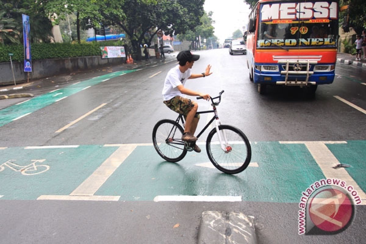 Akan ada jalur khusus sepeda di Jalan Sudirman-Thamrin