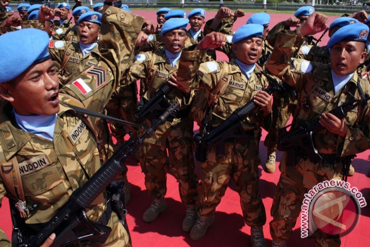 TNI`s engineering task force in Congo receives UN medal