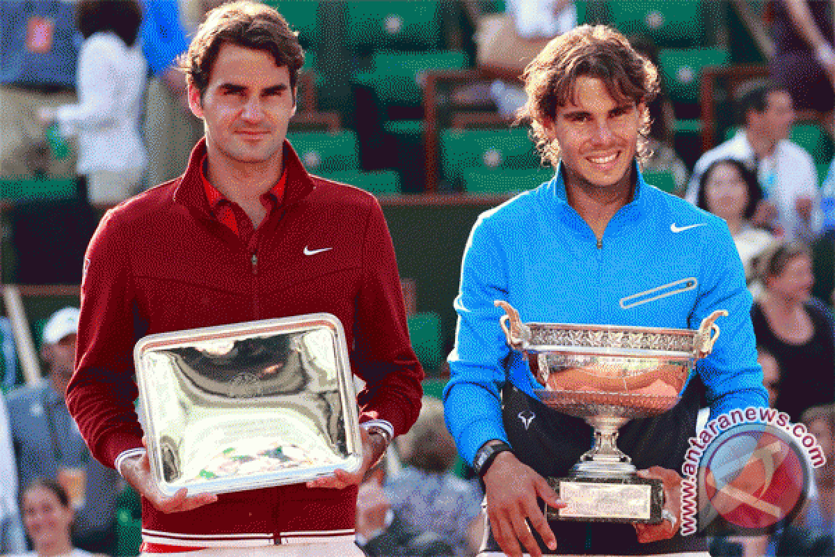 Rekor pertemuan Nadal dan Federer