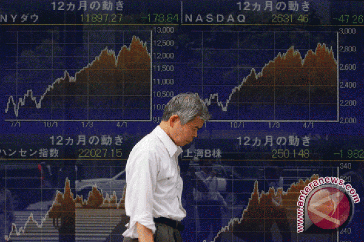 Saham-saham Tokyo dibuka turun 0,10 persen