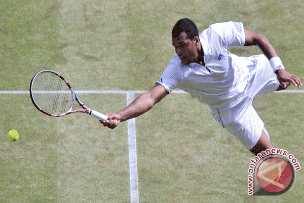 Tsonga mundur dari Wimbledon karena cedera lutut