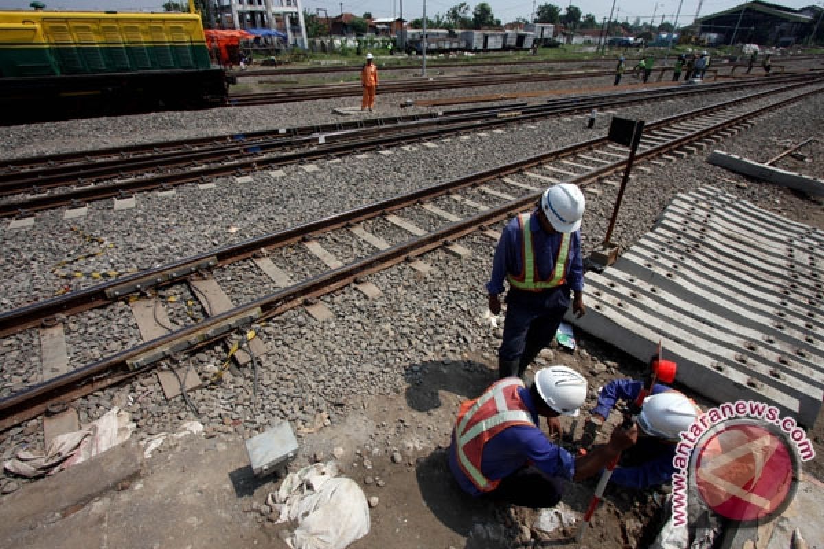 Pengerjaan double track sudah 70 persen