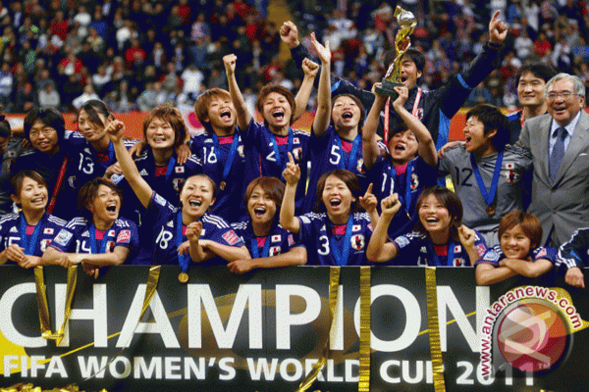 Jepang Rayakan Kemenangan Piala Dunia Puteri 