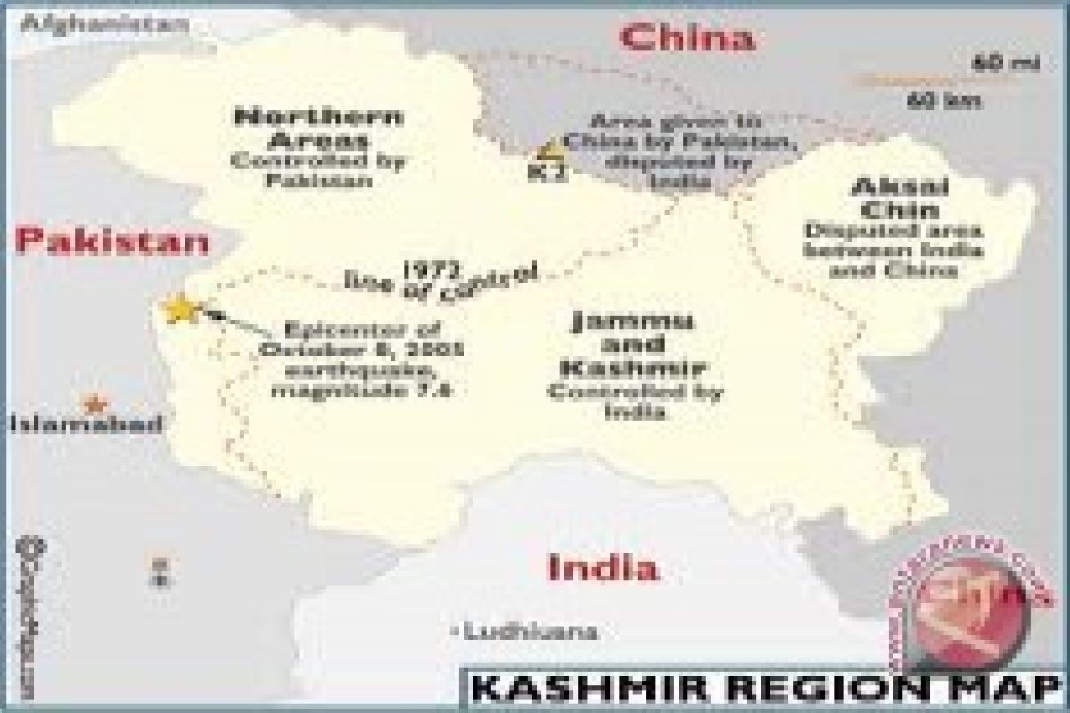 Penjaga perbatasan India-Pakistan saling tembak di perbatasan Kashmir