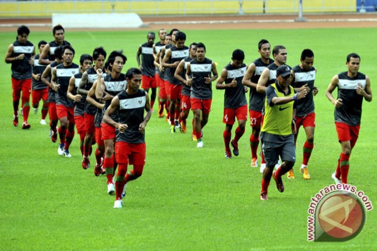 Pemain dan Pelatih Timnas Indonesia Tiba di Hotel 