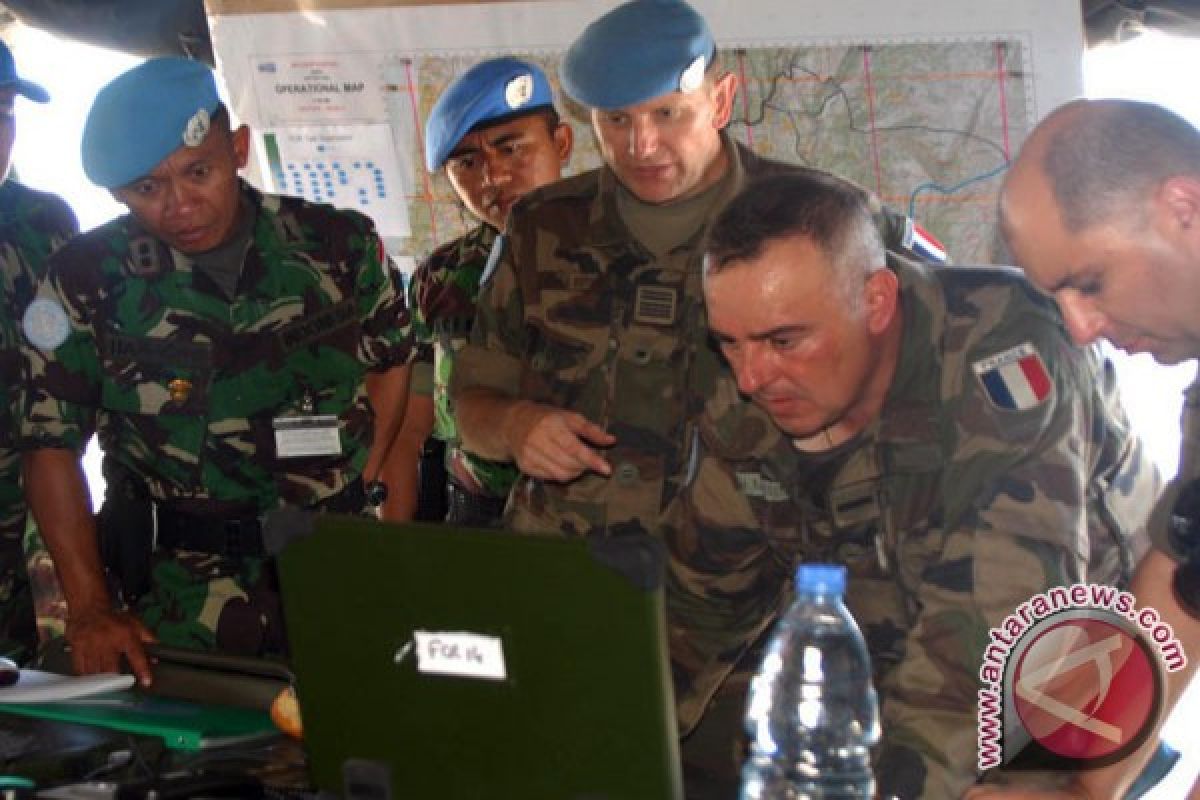 TNI dan Tentara Prancis Latihan Bersama di Lebanon