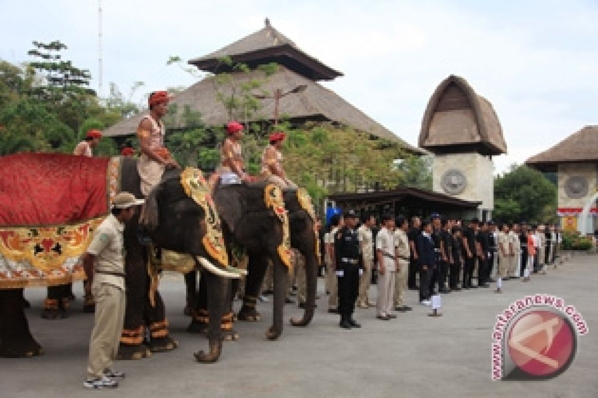 Bali Safari Libatkan Gajah Peringati Hari Kemerdekaan